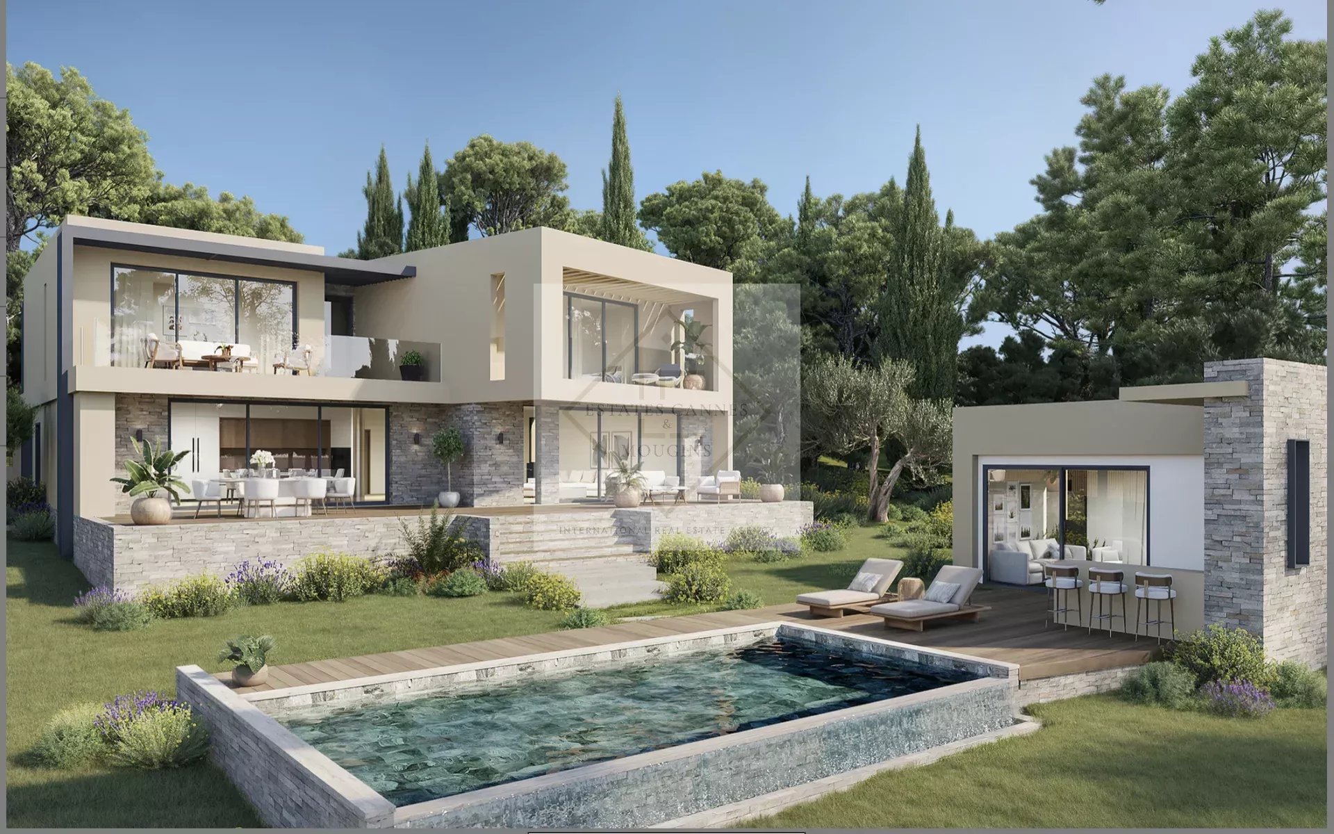 VILLA CONTEMPORAINE – EMPLACEMENT PRIME À MOUGINS