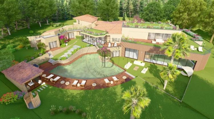 MOUGINS – PROJET DE VILLA D’ENVIRON 935 M² SUR TERRAIN DE PLUS DE 1 HECTARE