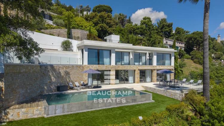 Villa contemporaine 5 chambres avec vue mer et pisicine - Golf Juan