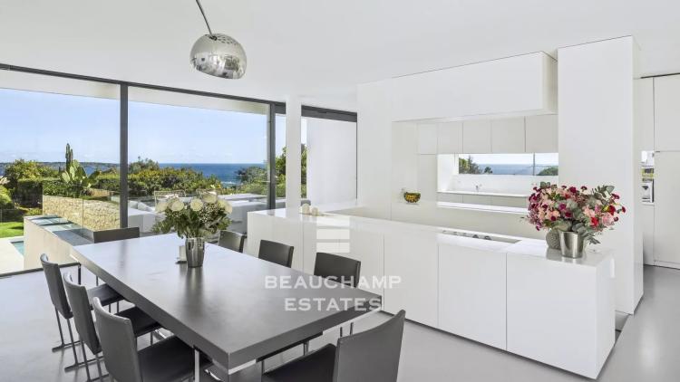 villa moderne avec vue mer panoramique - golfe juan