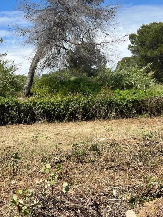 MOUGINS - AU CALME - TERRAIN CONSTRUCTIBLE AVEC PERMIS POUR 2 VILLAS