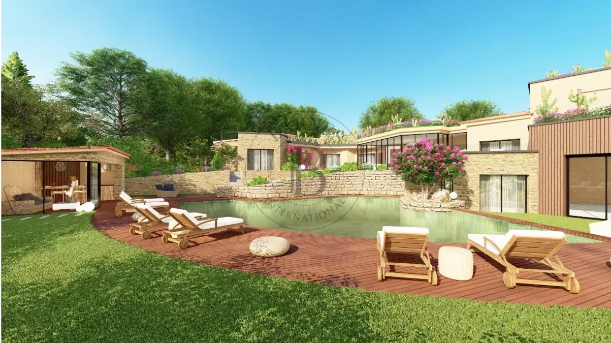 MOUGINS – PROJET DE VILLA D’ENVIRON 935 M² SUR TERRAIN DE PLUS DE 1 HECTARE