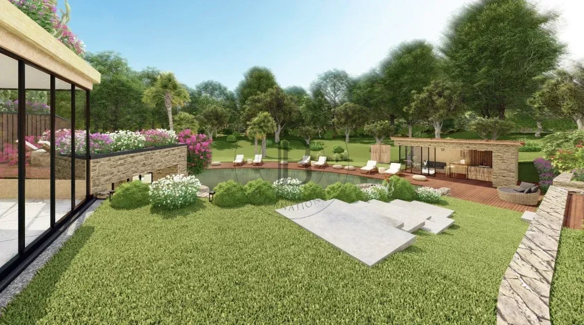 MOUGINS – PROJET DE VILLA D’ENVIRON 935 M² SUR TERRAIN DE PLUS DE 1 HECTARE